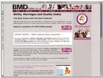 BMD index screen shot