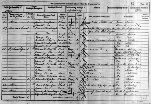 Robert and his sister Agnes in the 1861 census for Aylesbury