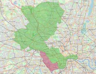 Kensington and Chelsea map