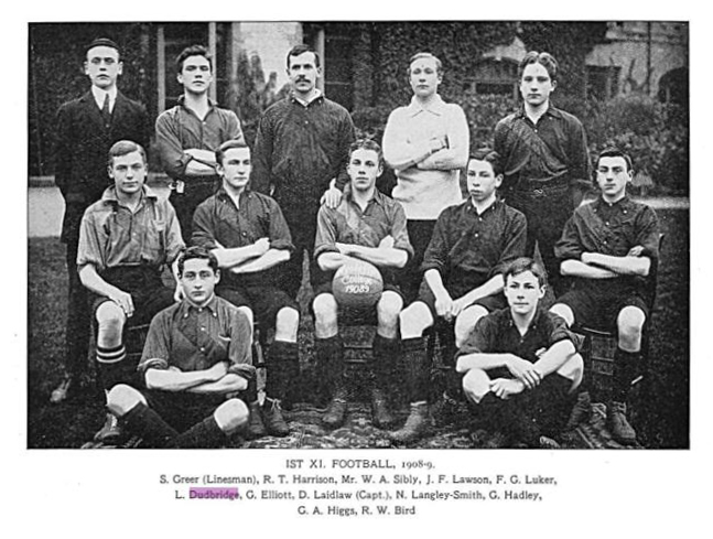 Football team in the Register of Old Wycliffians