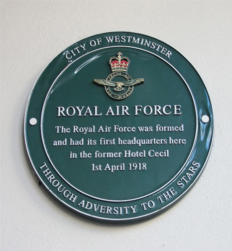 RAF plaque